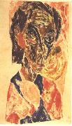 Ernst Ludwig Kirchner, Head of a sick man - Selfportrait